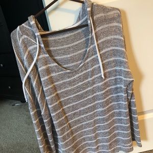 Women’s soft pullover, Brown and Cream